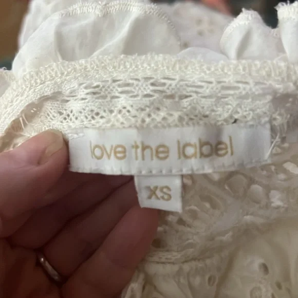 Love The Label Ruffle Blouse Women’s XS - Picture 7 of 8